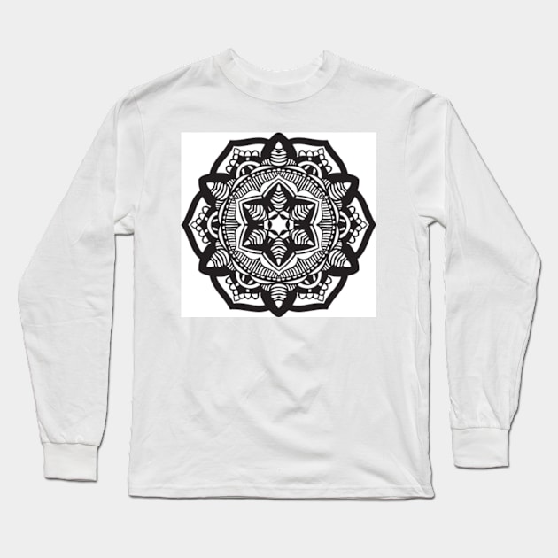 Decorative Flora On Long Sleeve T-Shirt by Shop Ovov